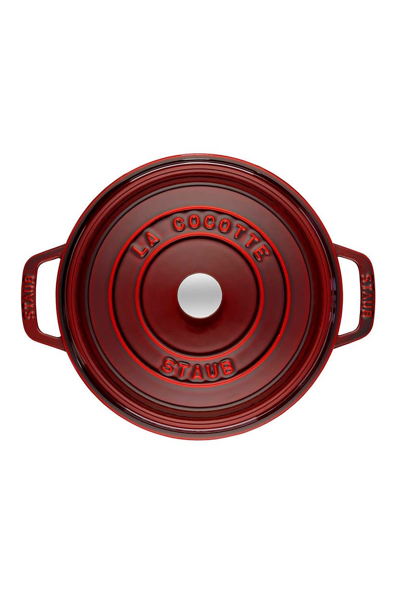 2.75-Quart Enameled Cast Iron Dutch Oven, Alternate, color, GRENADINE