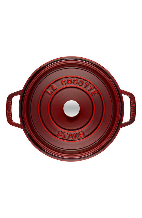 Staub 2.75-quart Enameled Cast Iron Dutch Oven In Red