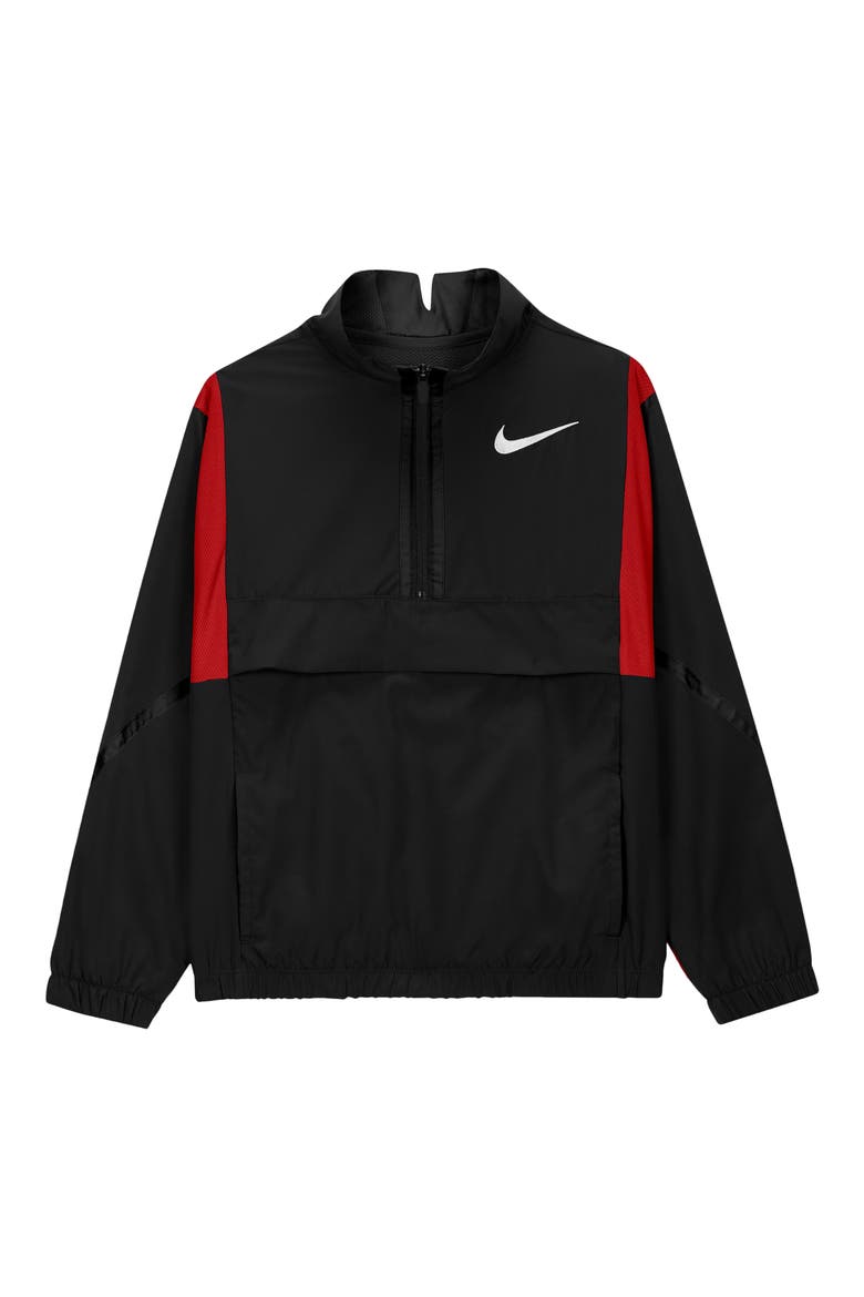 Kids' Crossover Basketball Jacket, Main, color, BLACK/ RED/ WHITE/ WHITE