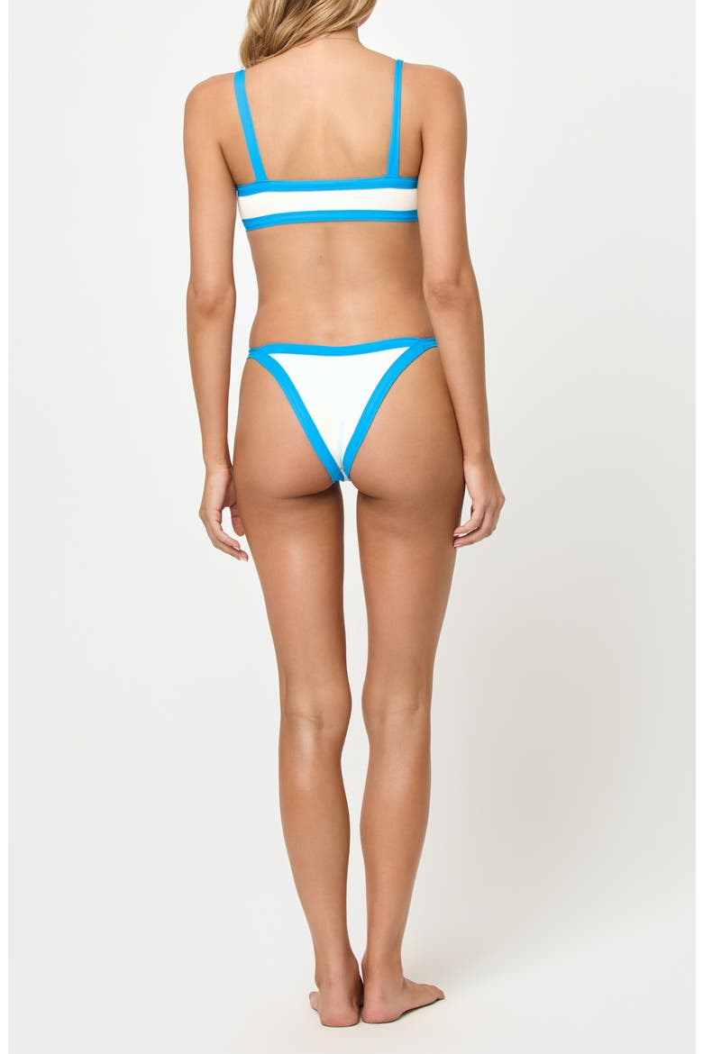 Mackenzie Bitsy Bikini Bottoms, Alternate, color, ELECTRIC BLUE/ CREAM