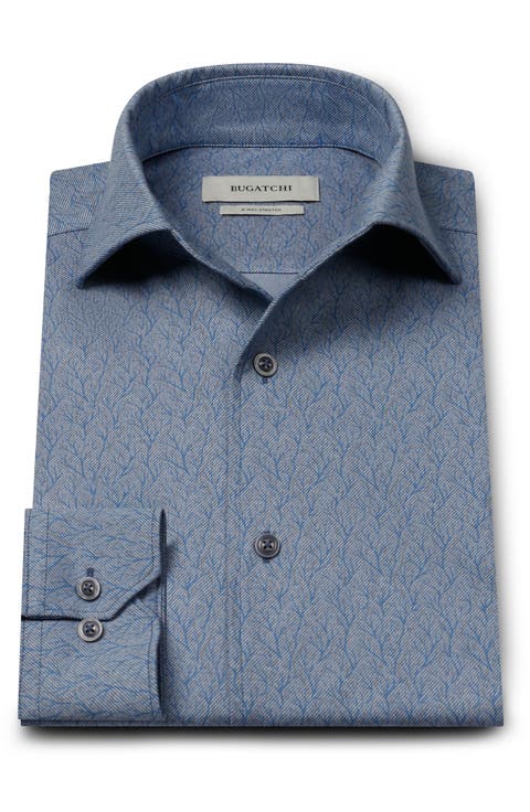 Devon OoohCotton® Branch Print Button-Up Shirt