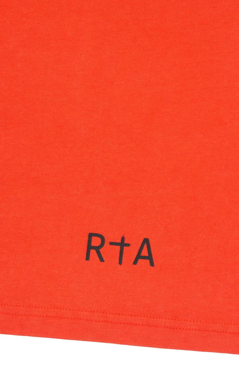 RtA Loris Double Layer Logo Graphic T-Shirt, Alternate, color, Orange Planetary