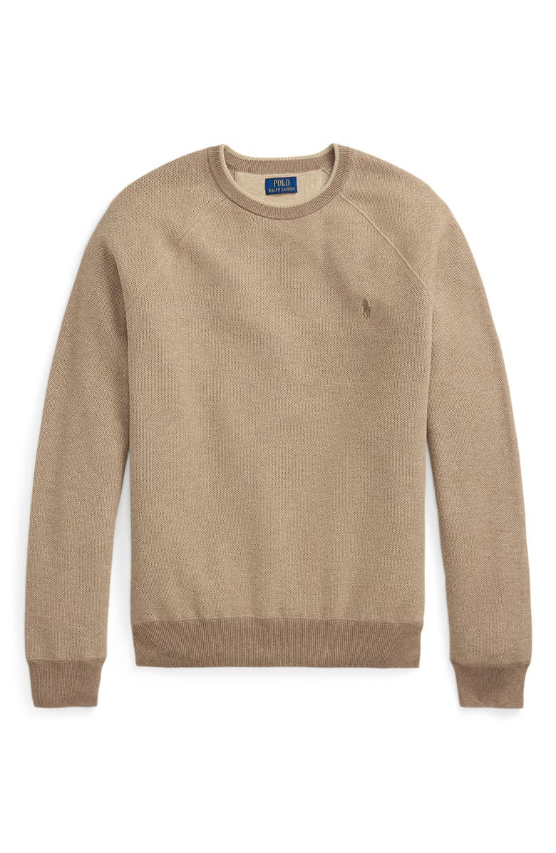 Polo Ralph Lauren Textured Cotton Crewneck Sweater, Alternate, color, 