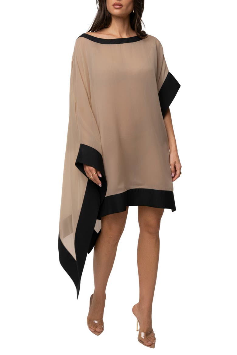 Lysette Contrast Top, Alternate, color, Beige