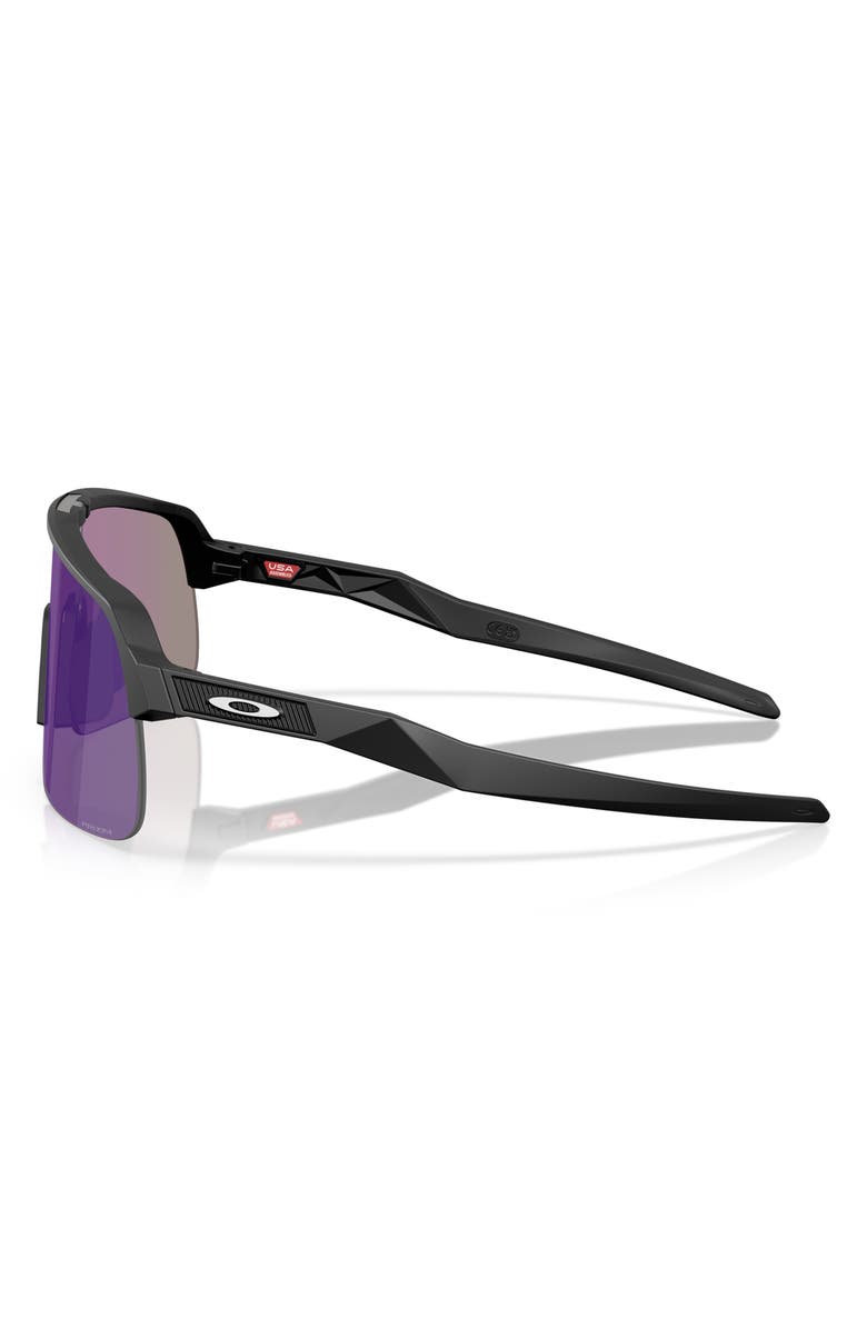 Oakley Prizm<sup
™</sup
 Everyday 34mm Rectangular Sunglasses, Alternate, color, Matte Black / Prizm Jade