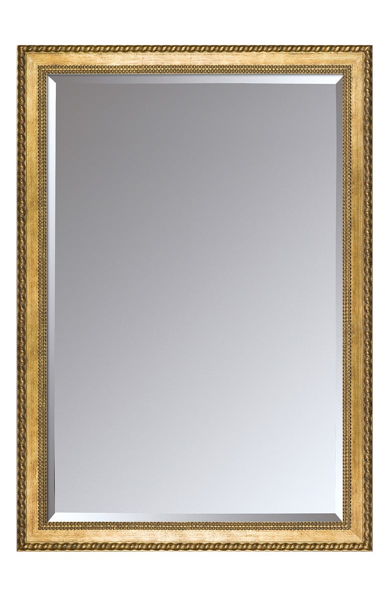 OVERSTOCK ART La Pastiche Verona Gold Braid Framed Mirror, Main, color, 