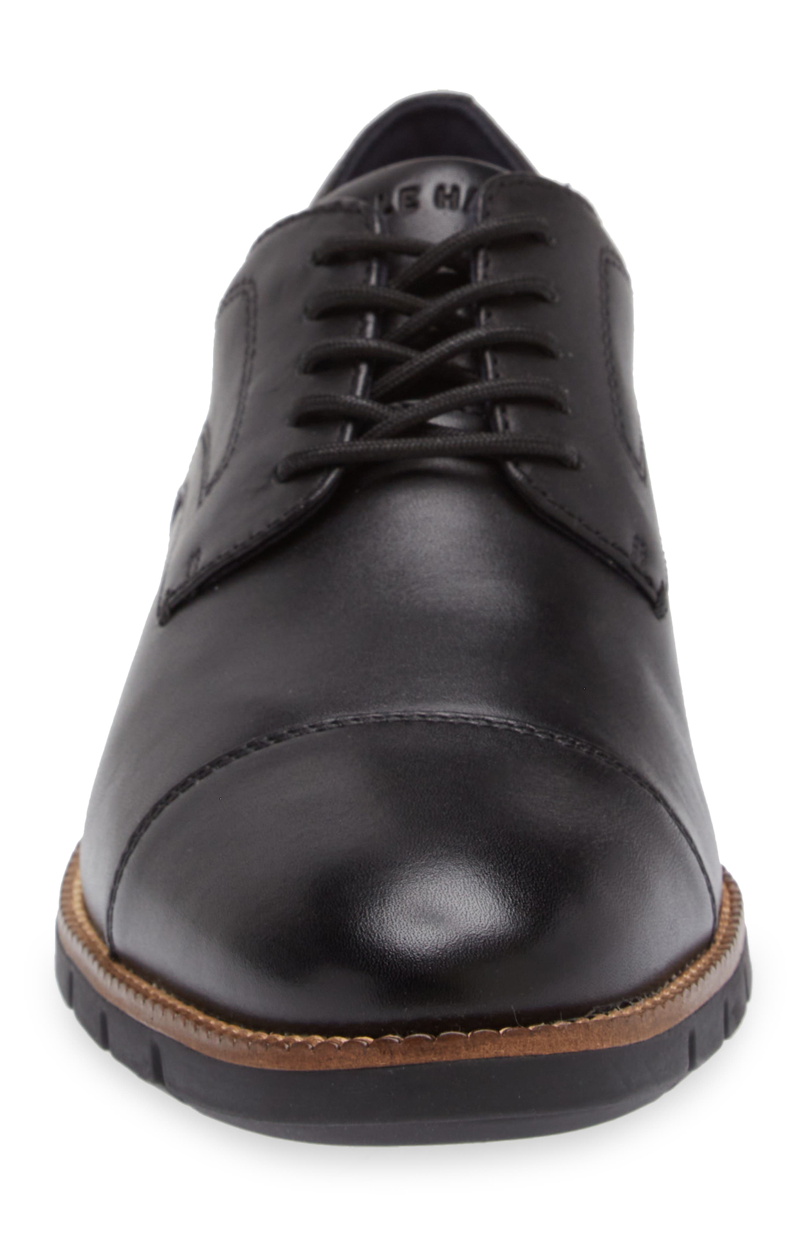 Cole Haan Grand 360 Cap Toe Derby, Alternate, color, Black/ Natural