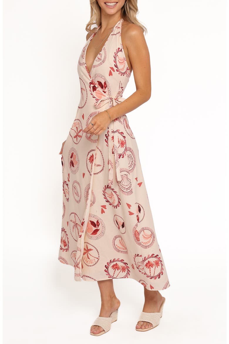 Sierra Wrap Dress, Alternate, color, VACAY PRINT