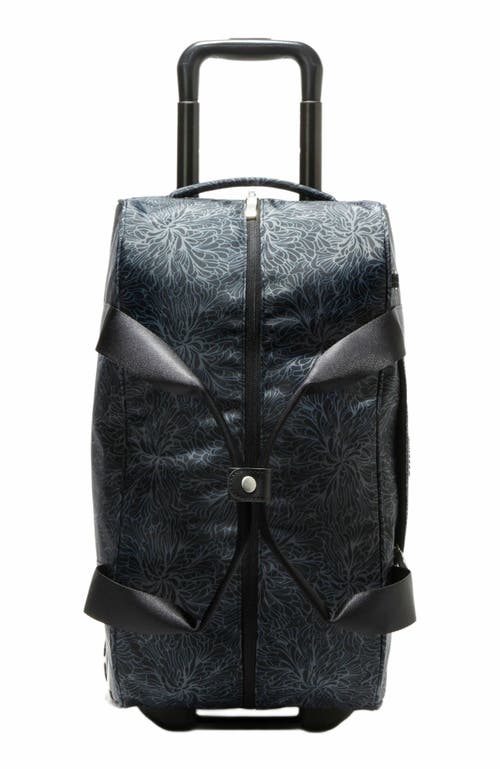BAGGALLINI Carry-On Travel Roller Duffel Bag in Midnight Blossom at Nordstrom