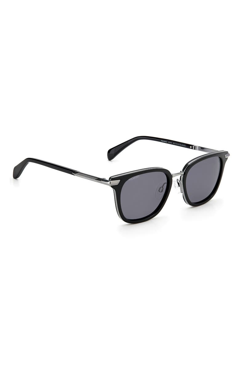 rag & bone 52mm Polarized Square Sunglasses, Alternate, color,