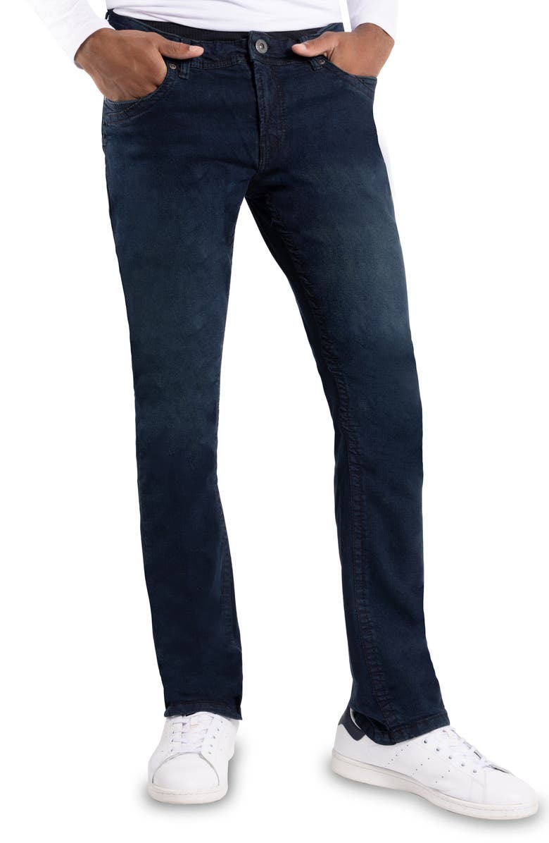 XRAY Saddle Stitch Modern Fit Denim Jeans, Alternate, color, Blue Black