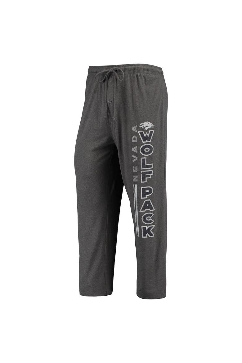 Men's Concepts Sport Heathered Charcoal/Navy Nevada Wolf Pack Meter T-Shirt & Pants Sleep Set, Alternate, color, Heather Charcoal