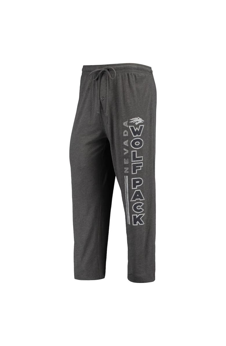 CONCEPTS SPORT Men's Concepts Sport Heathered Charcoal/Navy Nevada Wolf Pack Meter T-Shirt & Pants Sleep Set, Alternate, color, Heather Charcoal