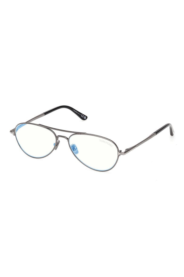 56mm Pilot Optical Glasses, Alternate, color, DARK GUNMETAL / PALLADIUM