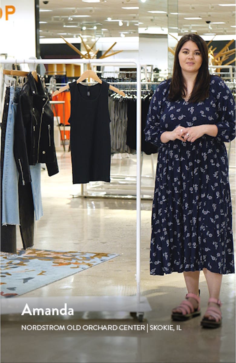 Stretch Cotton Rib Long Tank, sales video thumbnail