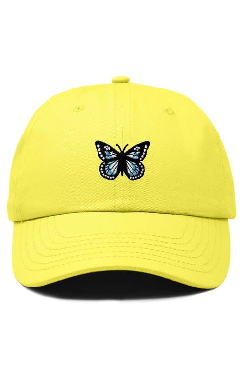 Dalix Butterfly Hat In Yellow
