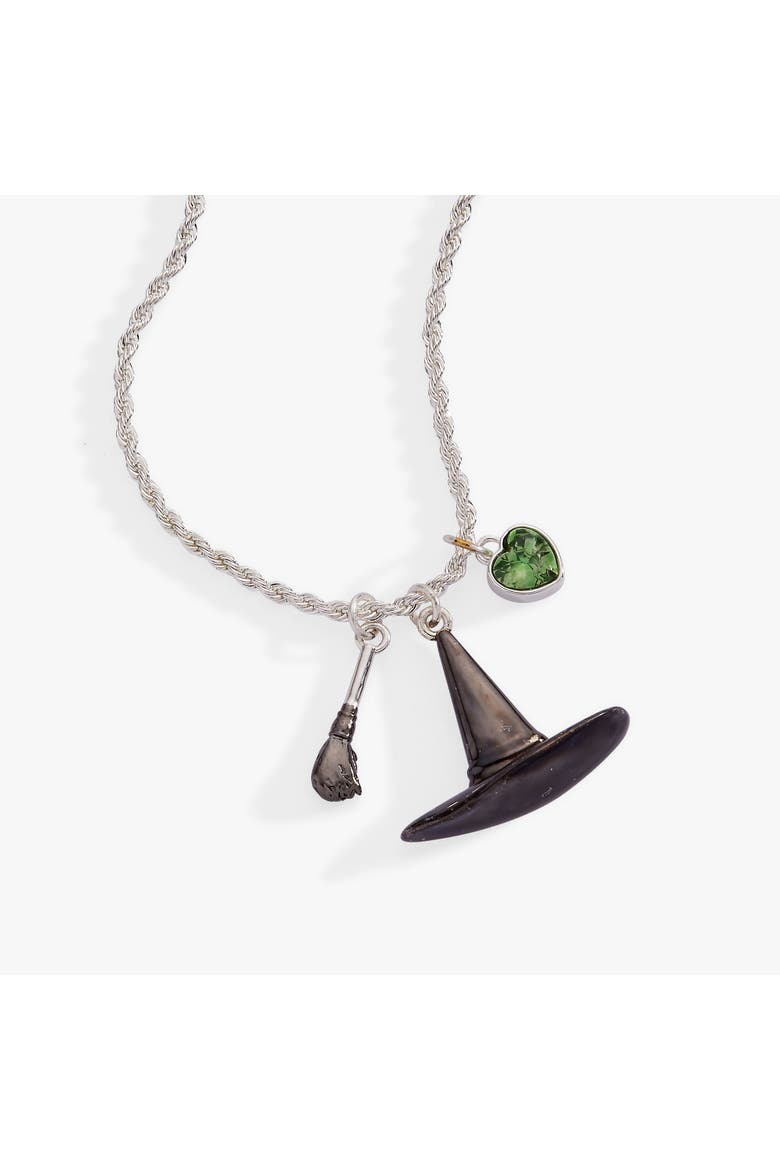 The Wizard of Oz Wicked Witch Charm Pendant, Alternate, color, Silver