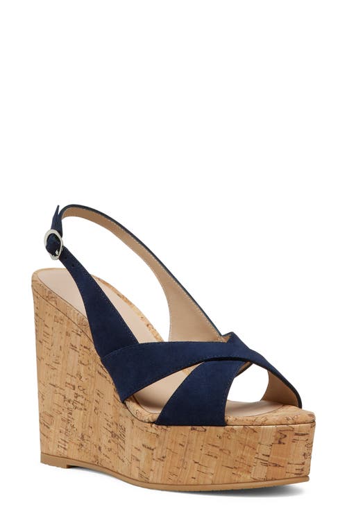 STUART WEITZMAN STUART WEITZMAN DAYNA SLINGBACK PLATFORM WEDGE SANDAL