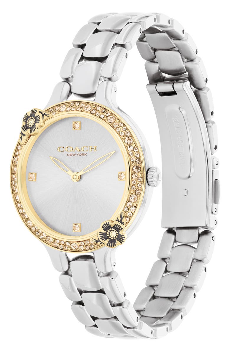 COACH Chelsea Bracelet Watch, 32mm, Alternate, color, Silver White
