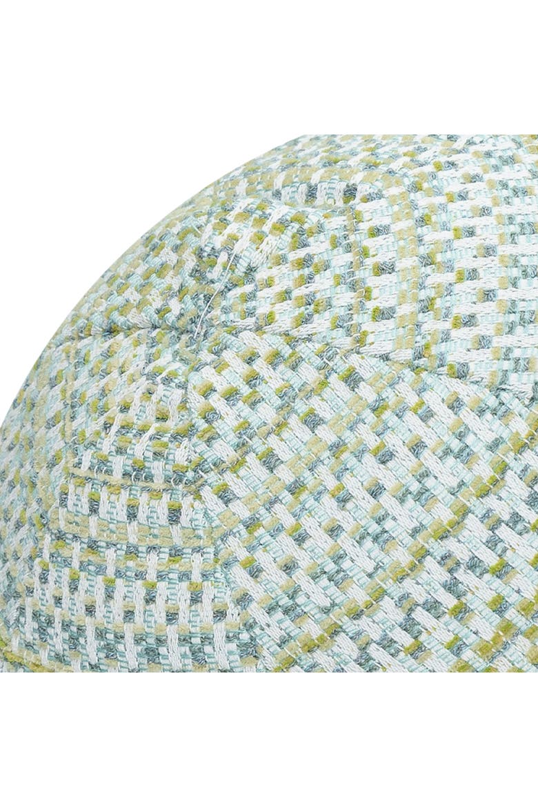 Kaleidoscope Chenille Micro Check Indoor & Outdoor Woven Accent Orb Pillow, Alternate, color, Spring