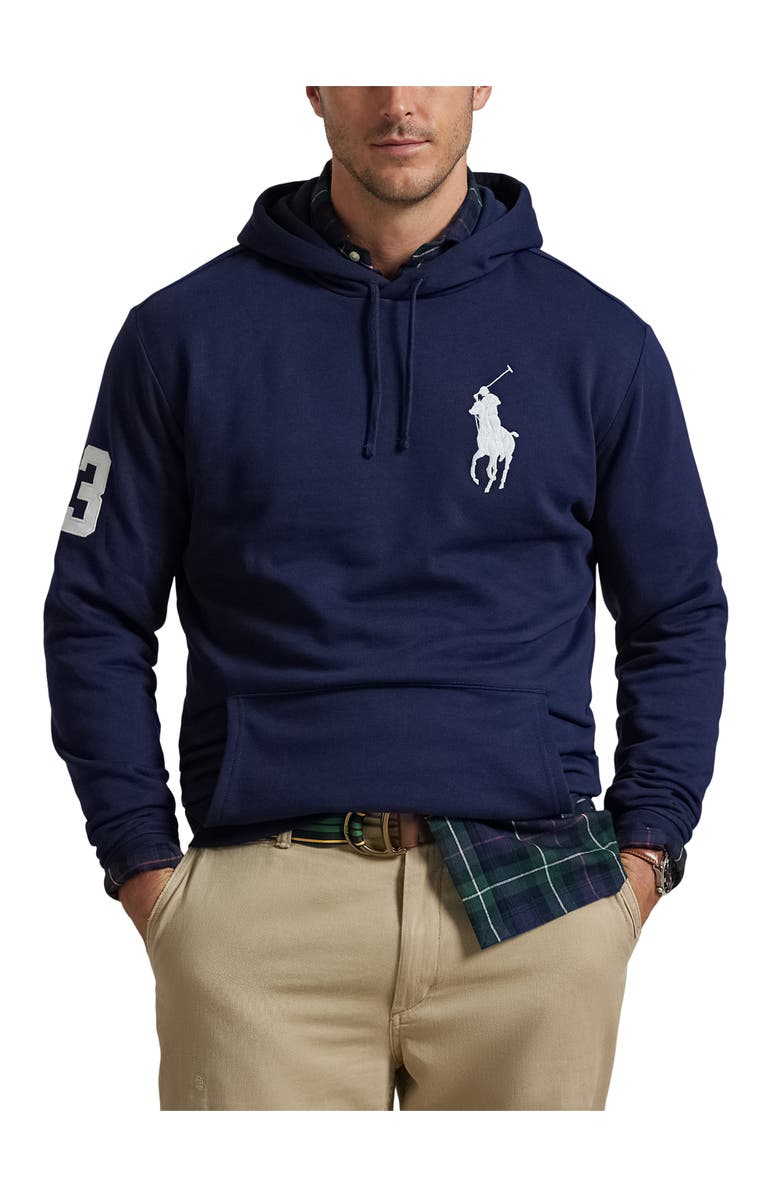 Polo Ralph Lauren Big & Tall Big Pony Fleece Hoodie, Main, color,