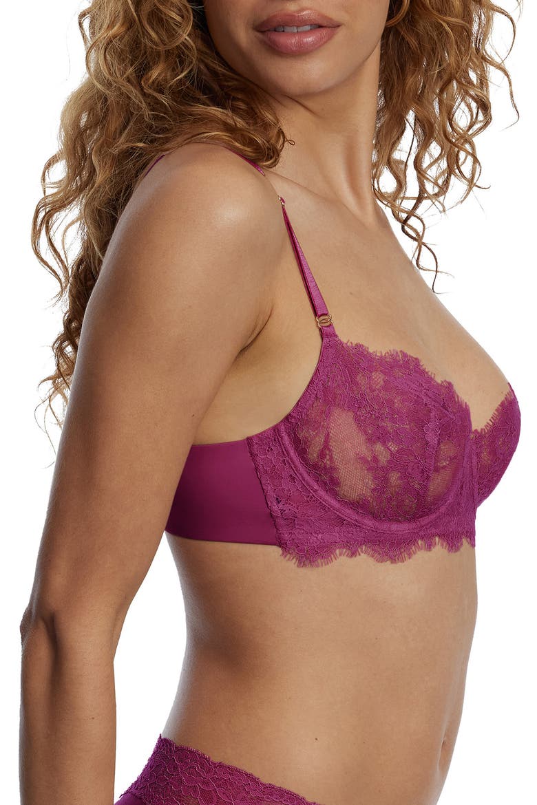 Entice Underwire Balconette Bra, Alternate, color, BERRY BLIS