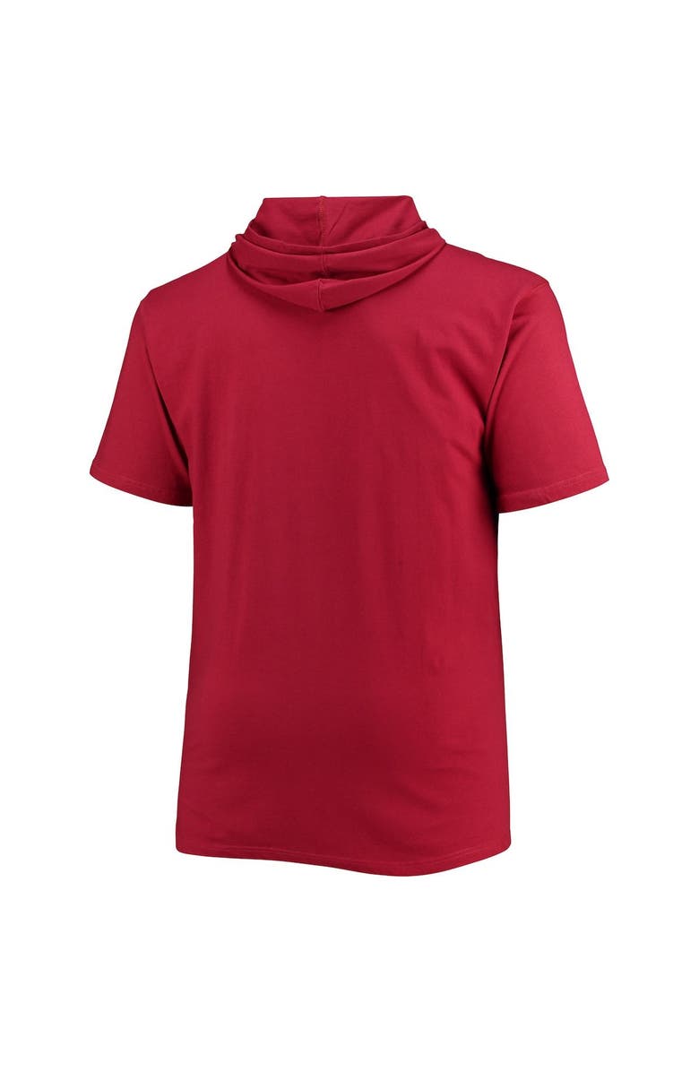 PROFILE Men's Crimson Alabama Crimson Tide Big & Tall Team Hoodie T-Shirt, Alternate, color, 