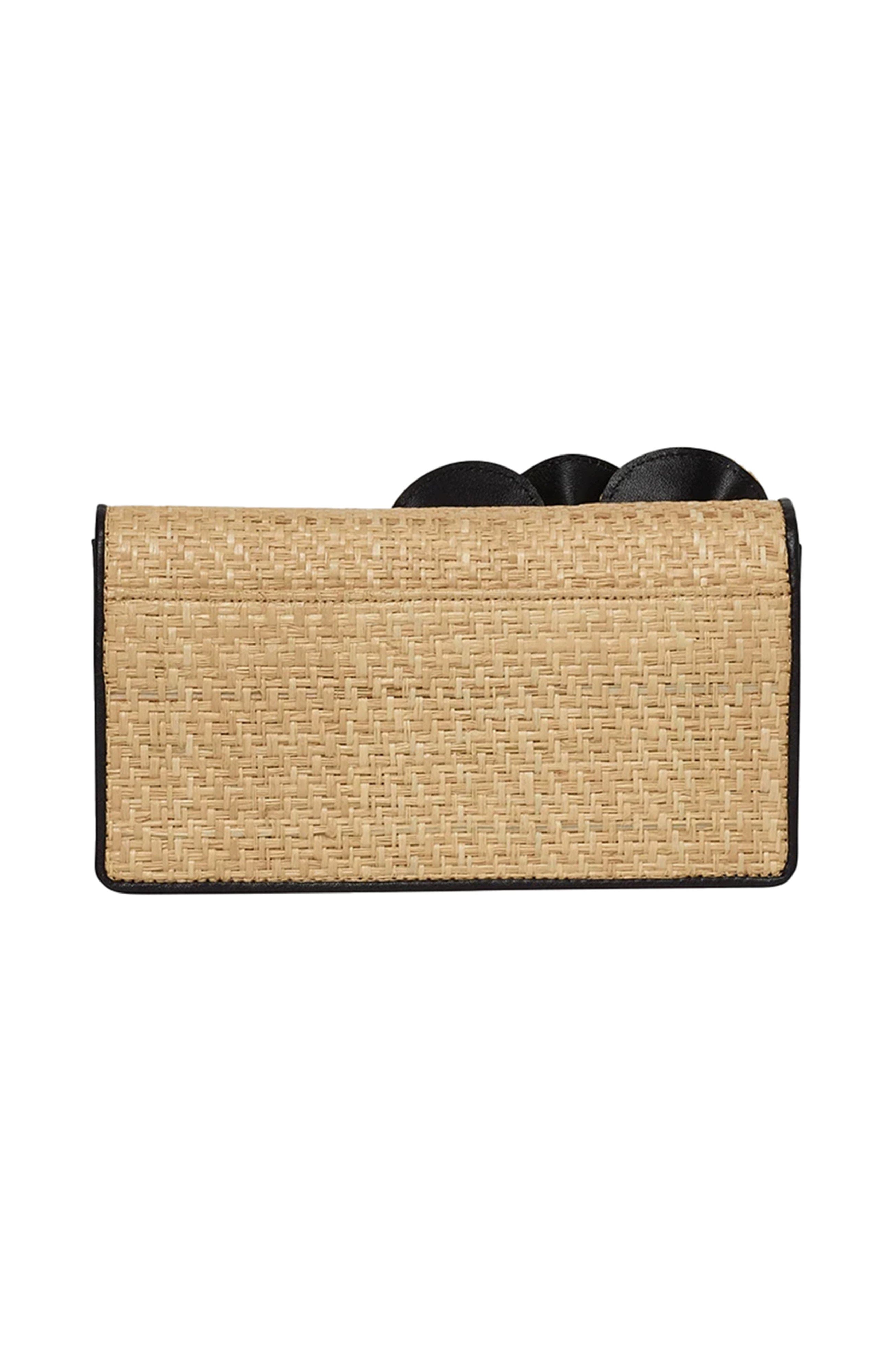 Anne Fontaine Raffia Flower Shoulder Bag, Alternate, color, Natural