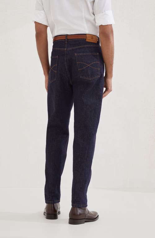Brunello Cucinelli Men Iconic Fit Denim Cotton Jeans In Blue
