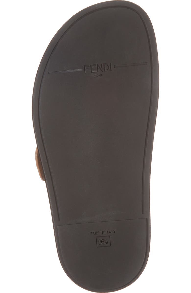 Fendi Pearland Logo Slide Sandal, Alternate, color,
