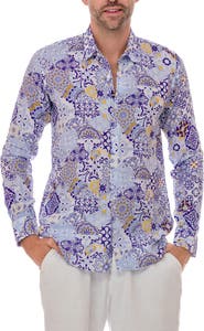RANEES Turkish Linen Button-Up Shirt