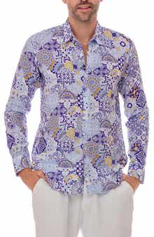 RANEES Turkish Linen Button-Up Shirt