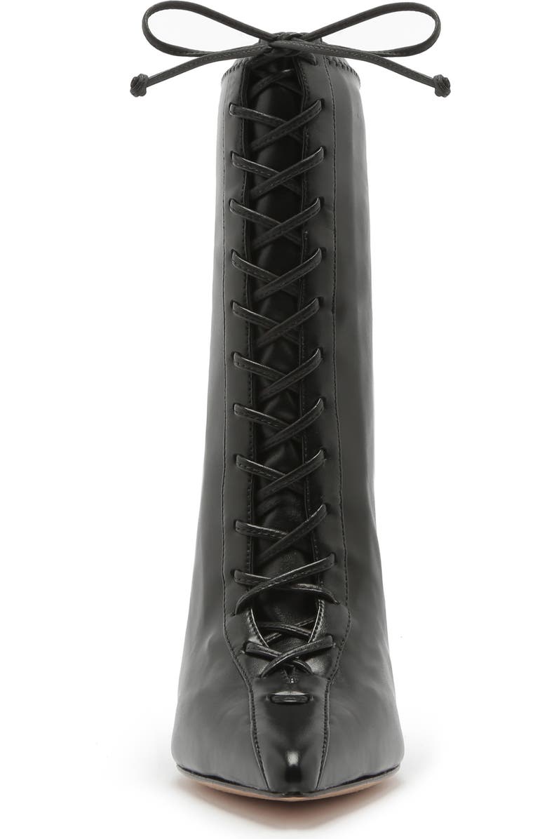 Schutz Tennie Pointed Toe Lace-Up Boot, Alternate, color,
