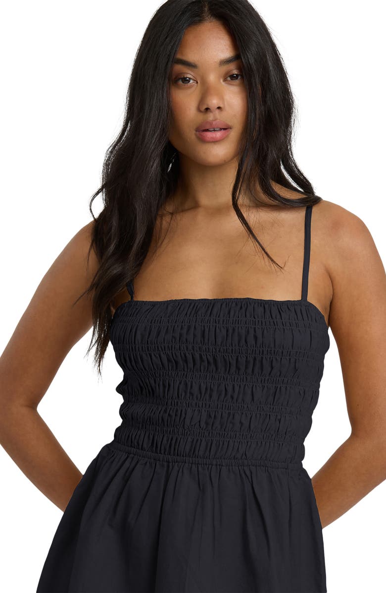 Billabong Suns Out Fit & Flare Minidress, Alternate, color, Black Sands