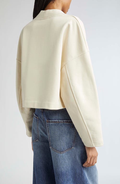 Sportmax Minnie Cotton-blend Jersey Sweatshirt In Neutral