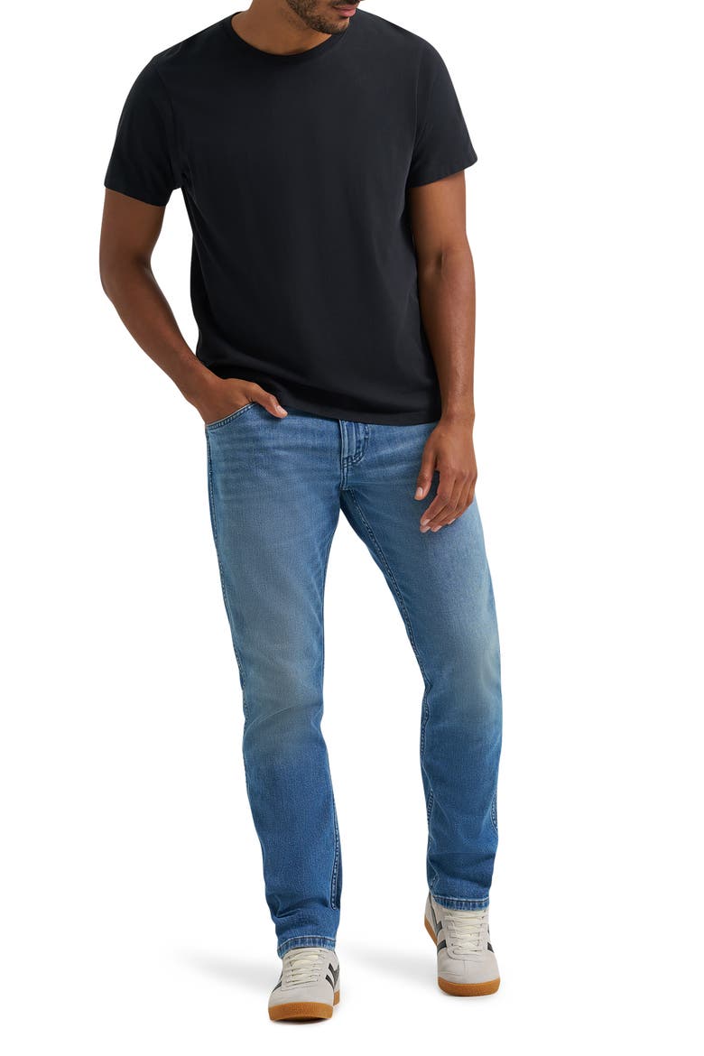 Slim Fit Jeans, Alternate, color, HARBOR BLUE