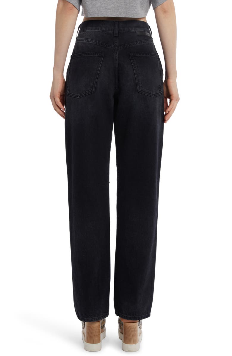 Stella McCartney Imitation Pearl Embellished Straight Leg Jeans, Alternate, color,