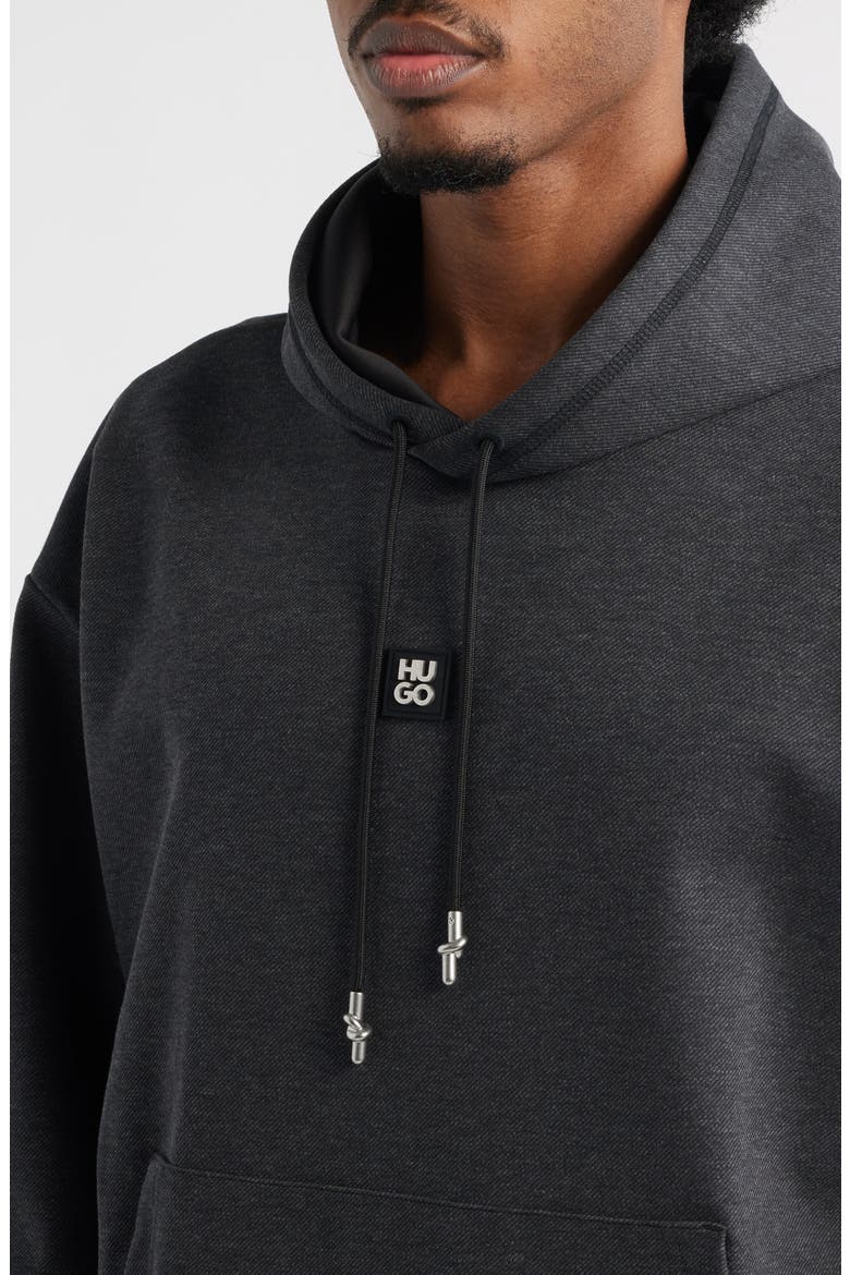 Dineo Logo Patch Hoodie, Alternate, color, MED GREY