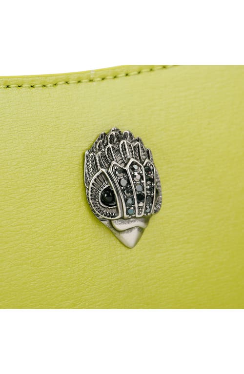 Kurt Geiger London Mini Bond Leather Top Handle Bag In Green