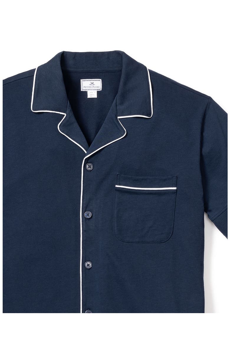 Pima Cotton Short Set, Alternate, color, NAVY