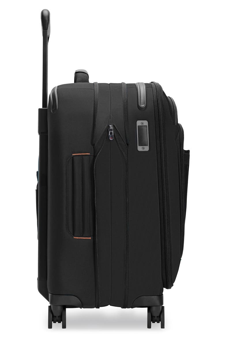 ZDX Global 21-Inch Expandable Carry-On Spinner Suitcase, Alternate, color, BLACK