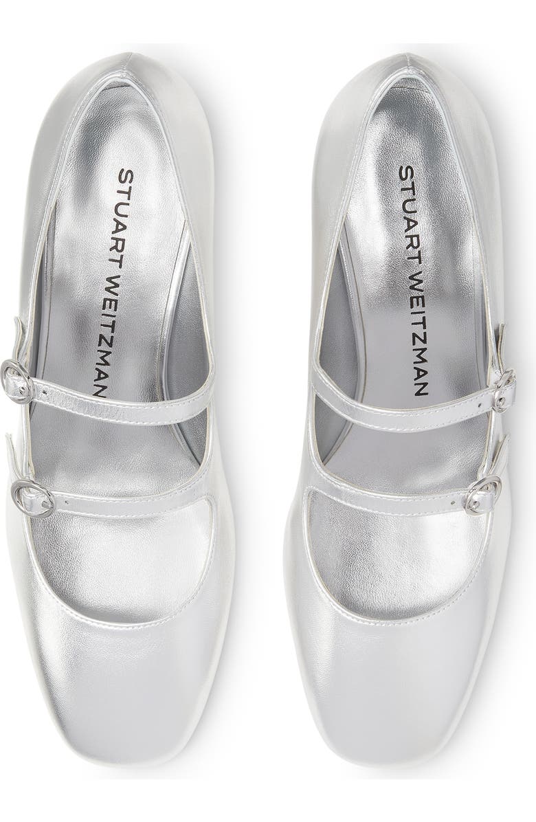 Stuart Weitzman Benni Mj 35 Pump, Alternate, color, Silver