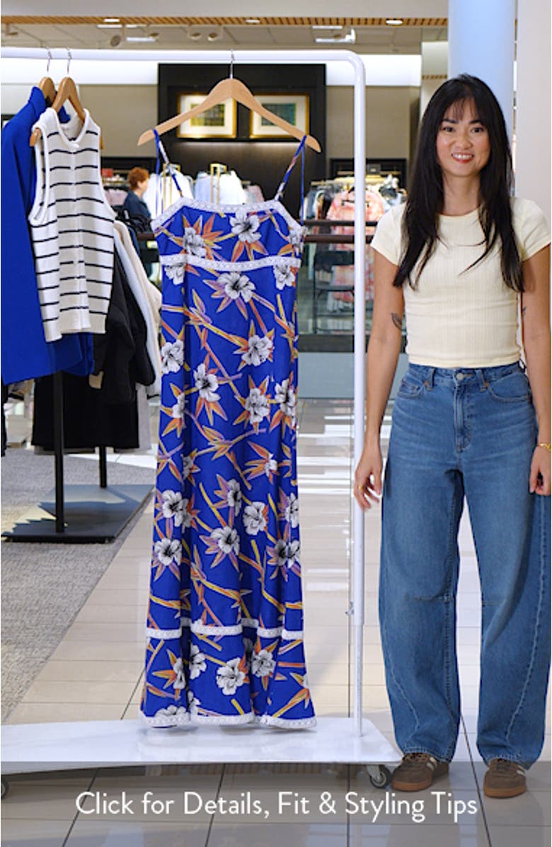 Balmy Sunset Floral Maxi Dress, sales video thumbnail