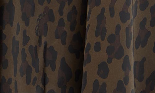 SACAI SACAI LEOPARD PRINT MIXED MEDIA TOP