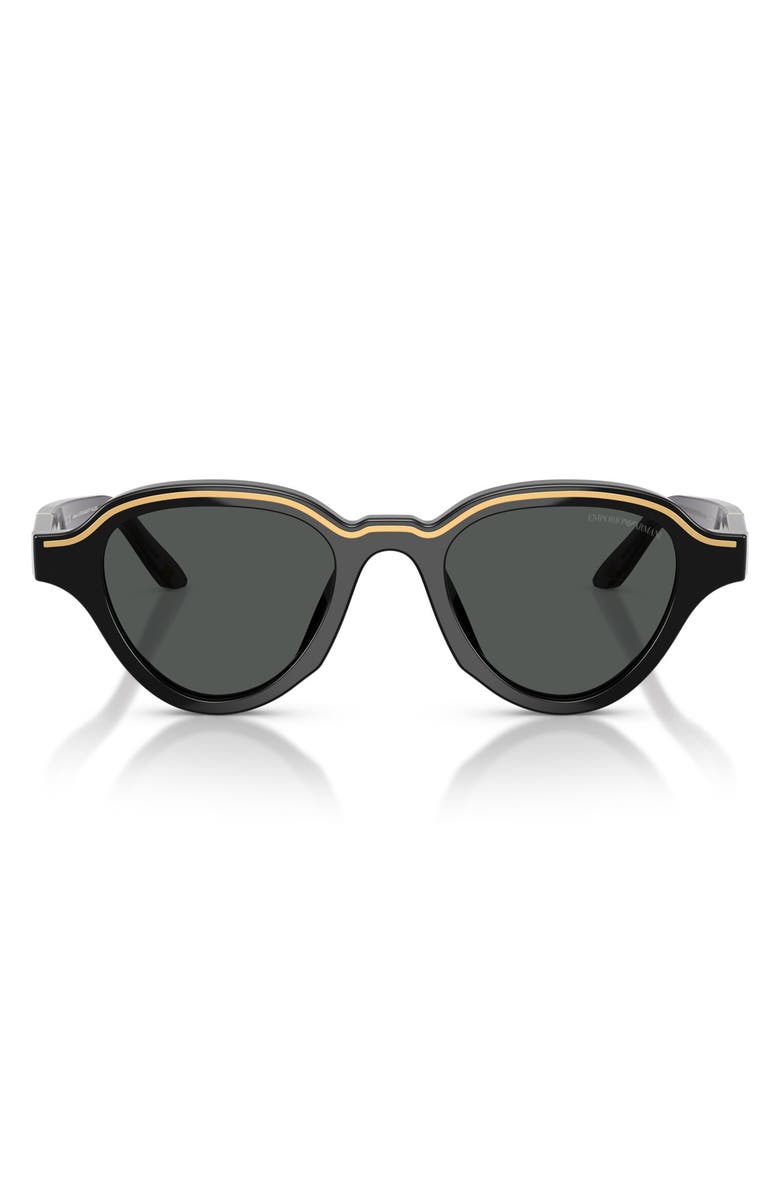 Emporio Armani 47mm Small Irregular Sunglasses, Main, color, 