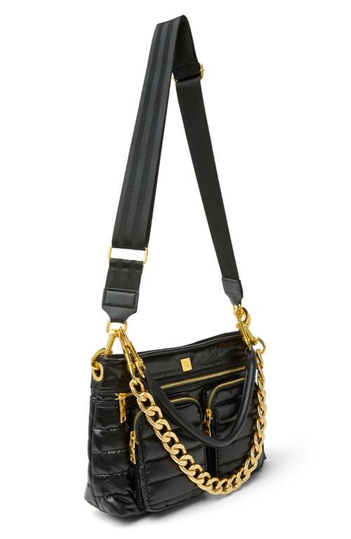 Think Royln Downtown Diva Crossbody Bag In Pearl Black