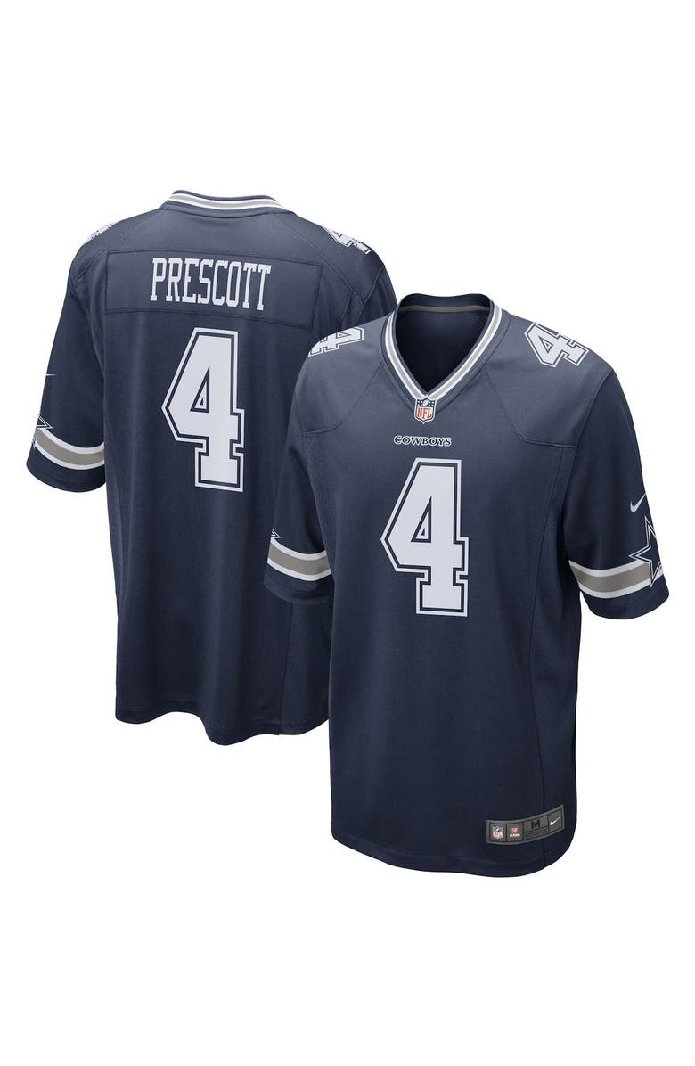 Nike Men's Nike Dak Prescott Navy Dallas Cowboys Game Team Jersey, Main, color, Navy