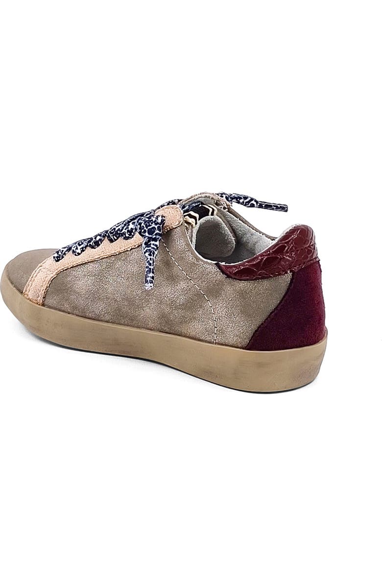 SHUSHOP Kids' Paula Sneaker, Alternate, color, Pewter Distressed