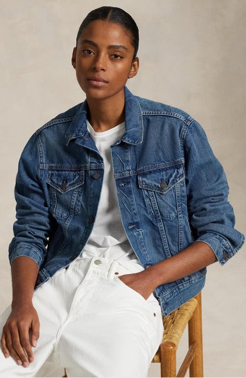 Polo Ralph Lauren Cotton-blend Denim Jacket In Blue
