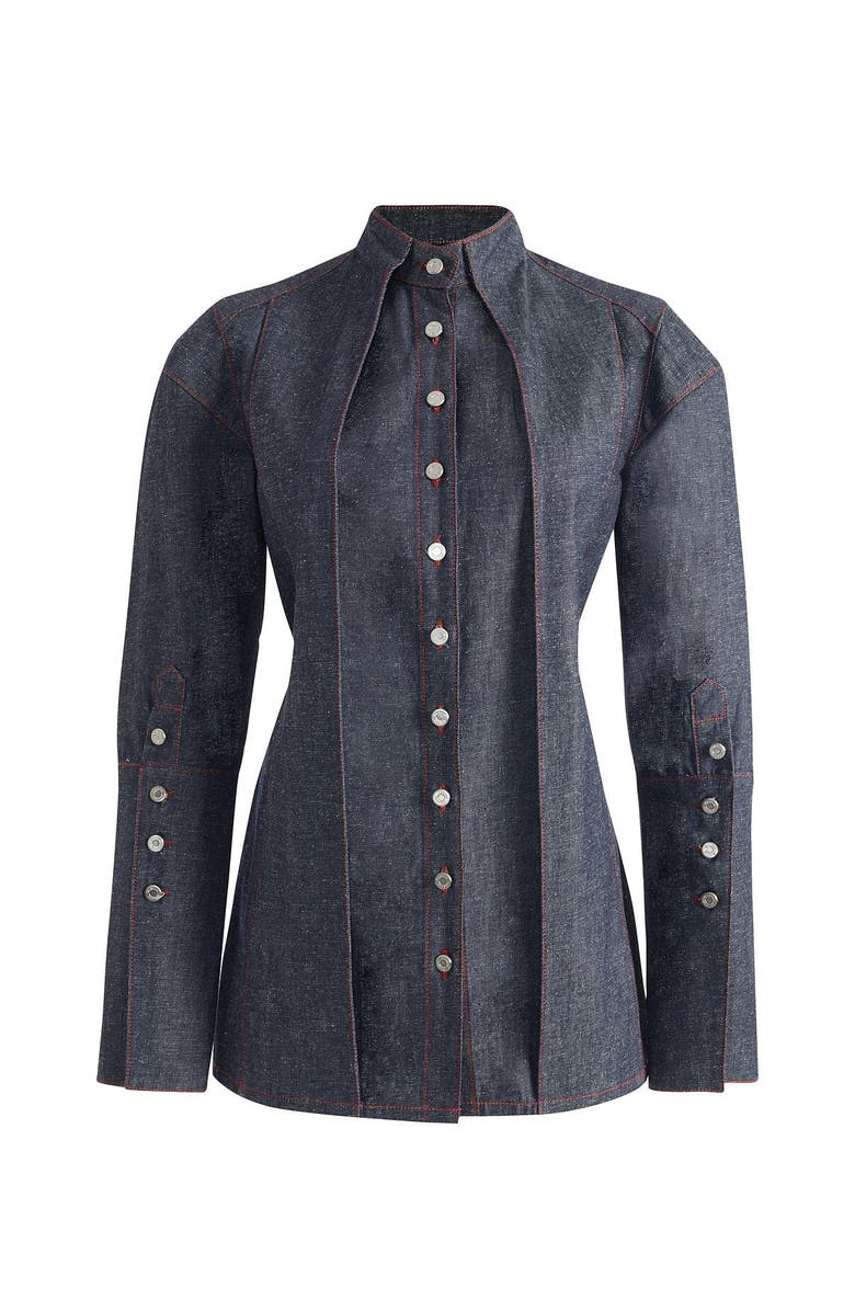 Jendue Davidson Double Collar Shirt, Alternate, color, Deep Blue